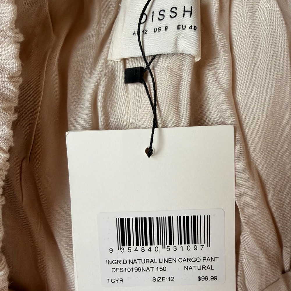 Dissh Ingrid Wide-Leg Pants (color:sand) - Picture 5 of 5